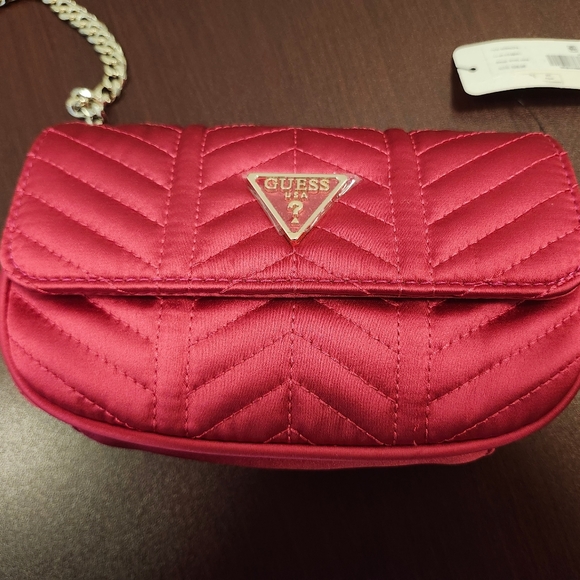 NWT Guess Pink/Gold Jewel Mini Flap Clutch Purse - Picture 3 of 12